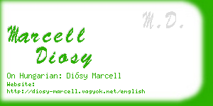 marcell diosy business card